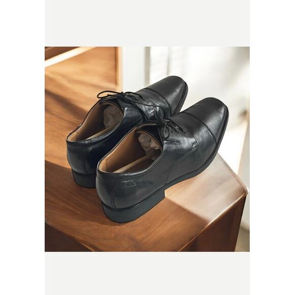 Clarks Tilden Cap Men’s Oxford Black Leather Suze 11.5 Wide main image 13
